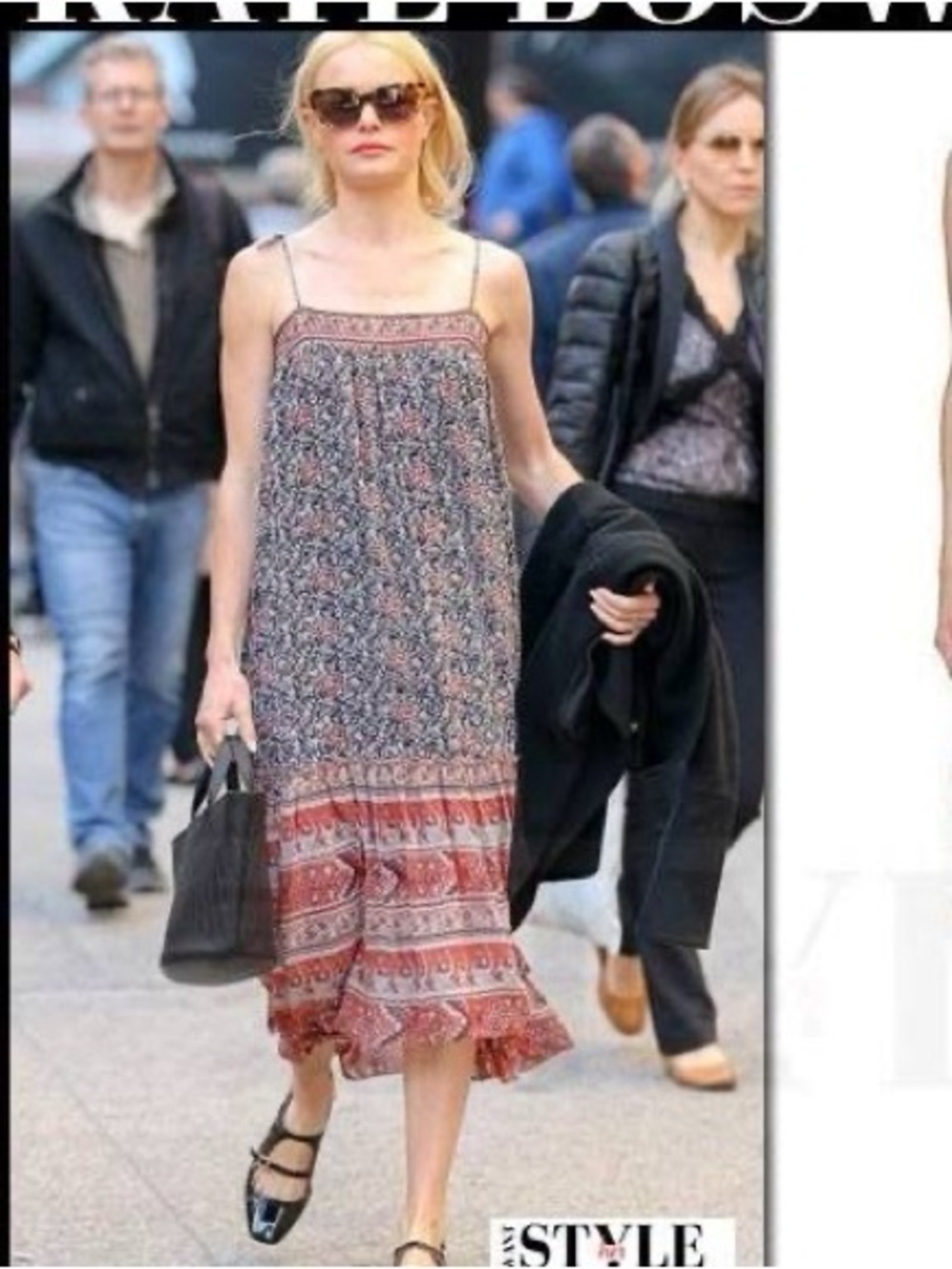 Ulla Johnson’s Imane dress Sleeveless Boho Print Midi Dress in Multi-Color